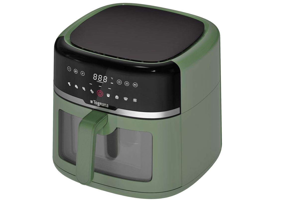 TOGNANA PORCELLANE D2Dfa04Irve Freidora Sencillo 8 3 L 1800 W Freidora de Aire Caliente Verde