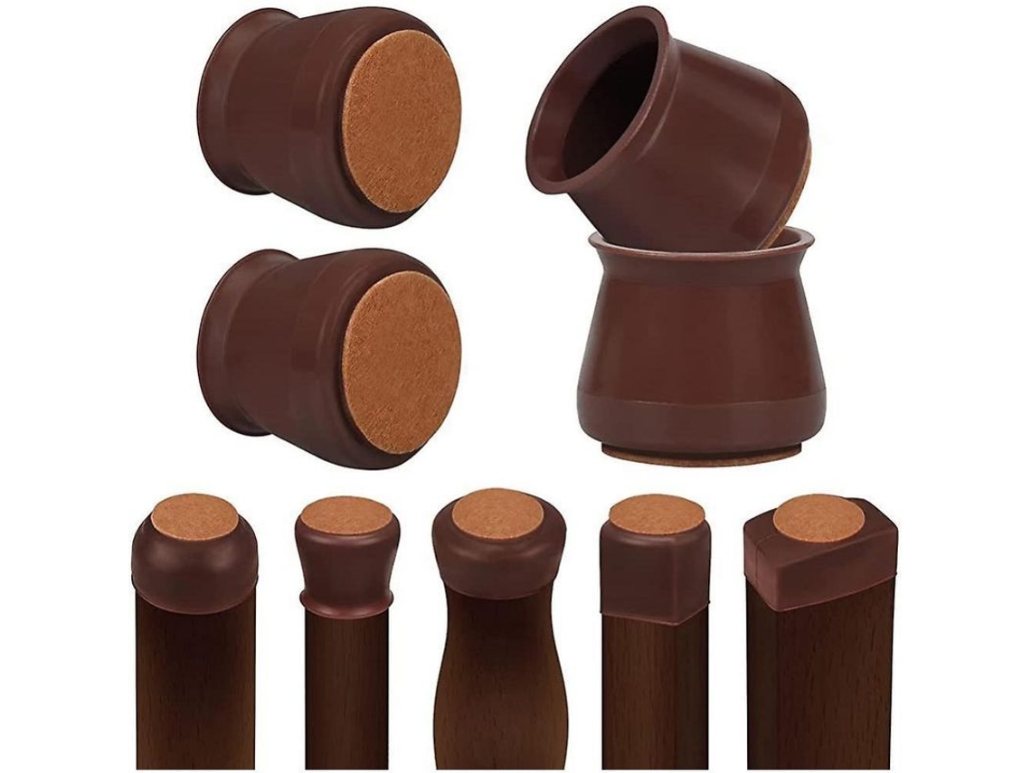 2026-protectoras De Patas De Silla, 16 Piezas, Silicona Resistente Al Agua, Para Patas Redondas 32-39mm Y Cuadradas 25-30mm