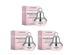 Crema para ojos con masaje eléctrico para ojeras y bolsas, crema antiedad con polipéptidos para hombres y mujeres, uso diario.