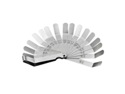 Calibrador De Espesor De 16 Hojas, 0,127, 508 Mm, Curvo, Acero Inoxidable
