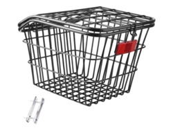 Cesta trasera para bicicleta con tapa negra lowmoose