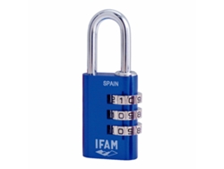 Candado con Codigo IFAM Combi30 Azul Alumínio Acero Cromado 3 Cm