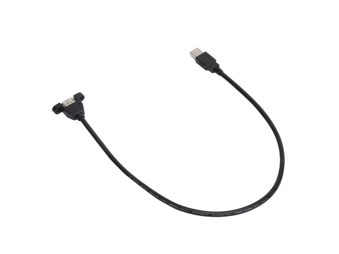 Cable extensor USB 2.0 macho a hembra para memorias USB, discos y impresoras (0,3 m)