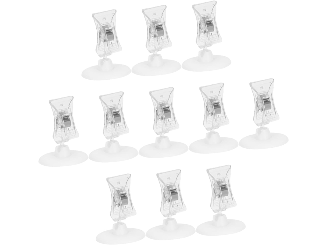 Paquete De 20 Pequeños Clips Giratorios Para Exhibición, Portatarjetas De Plástico Ligeros Y Ajustables.