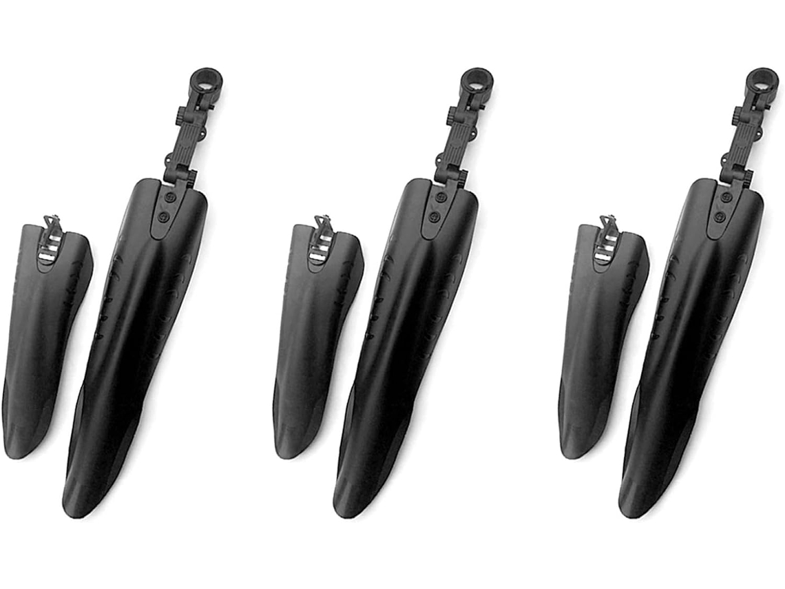 Juego De 6 Guardabarros Traseros Para Neumáticos De Bicicleta De Montaña, Color Negro, Modelo Large Flying Fish
