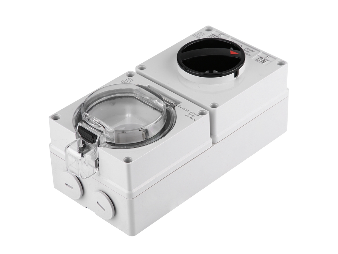 Enchufe De Pared Impermeable Ip66 Con Interruptor, Adaptador De Pared, Enchufe Gb.