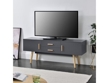 Mueble de TV [EN.CASA] (Aglomerado - Gris - 140 x 40 x 56 cm)