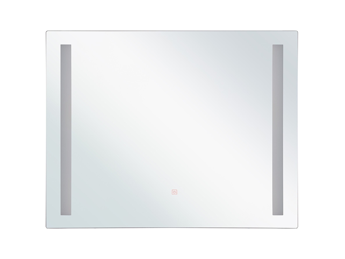 Espejo LED rectangular BELIANI Lirac de Vidrio Plateado 70x4x60