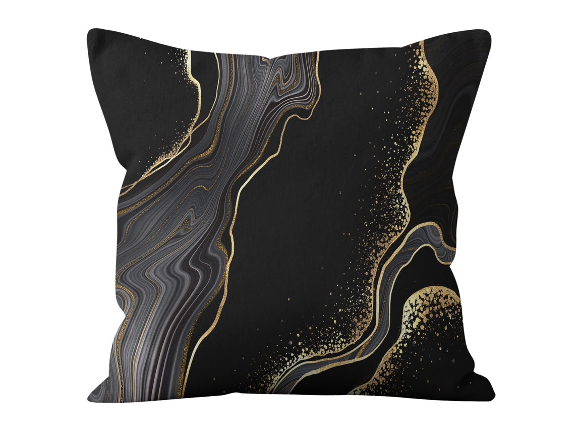 Serie Patrón de Mármol Girasol Funda Decorativa de Almohada