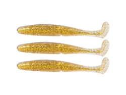 2026rebe-ar36 3pcs Cebo Artificial De Gusano Suave Con Cola T 140mm 17g Para Pesca Accesorios De Pesca Oro