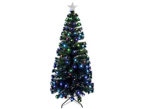 Árbol de Navidad Fibra Óptica con Luces de Colores 150cm SELEOK