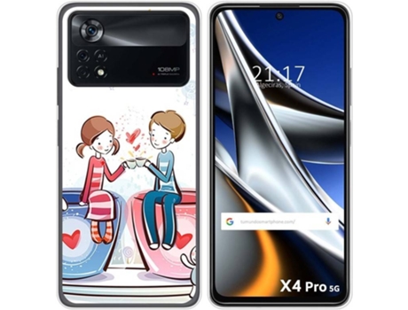 Carcasa para Xiaomi Poco X4 Pro 5G TUMUNDOSMARTPHONE Dibujos Café Multicolor