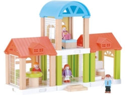 Juegos de Madera WOOMAX Casa de muñecas modular 42 piezas