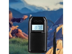HURRISE Radio FM Mini Digital Reproductor MP3 Estéreo Batería de Litio Incorporada Buena Sensibilidad de Recepción