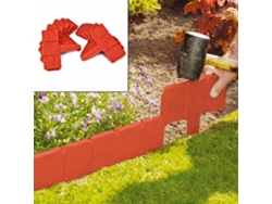 Borde Decorativo Para Jardín, 20 Piezas, Plástico, Fácil Instalación, Duradero.