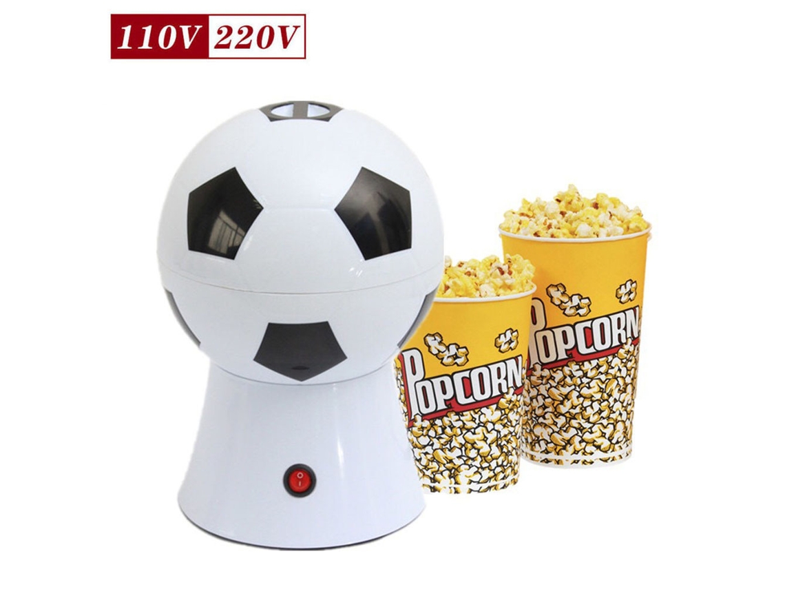 Máquina de palomitas de maíz Digitallab de 1100 W con forma de balón de fútbol