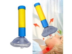 Entrenador de respiración, máscara de primeros auxilios contra la asfixia, dispositivo antiasfixia adecuado para adultos y niños, amarillo Siurn
