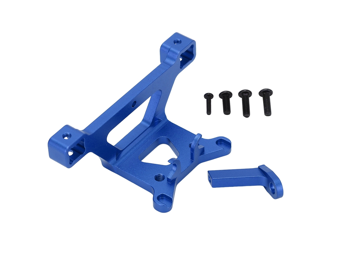 Soporte Delantero De Aluminio Para Coches Rc 1/16 Traxxas E Revo Vxl Slash4wd Summit Repuesto Azul