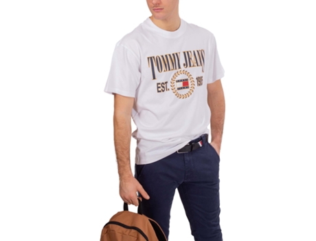 Camiseta de Hombre TOMMY JEANS Blanco (L)
