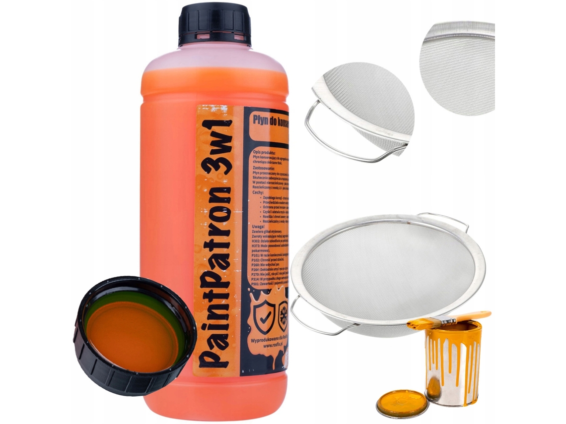 Set Limpieza Y Conservacion Pulverizador Airless 1l – Rosfix Paintpatron 3-en-1 | Tamiz Metalico 290mm