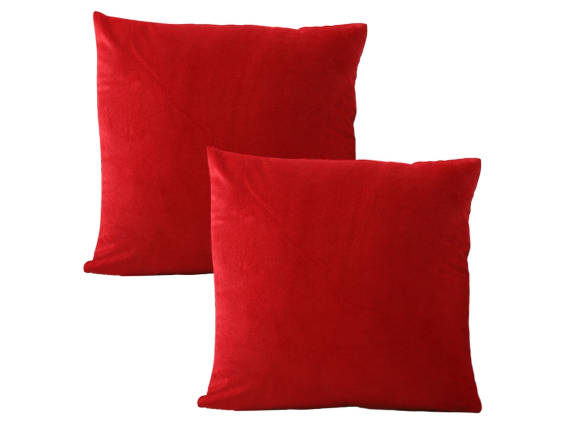 Juego De 2 Fundas De Almohada Lisas Con Cremallera, Decoración Del Hogar