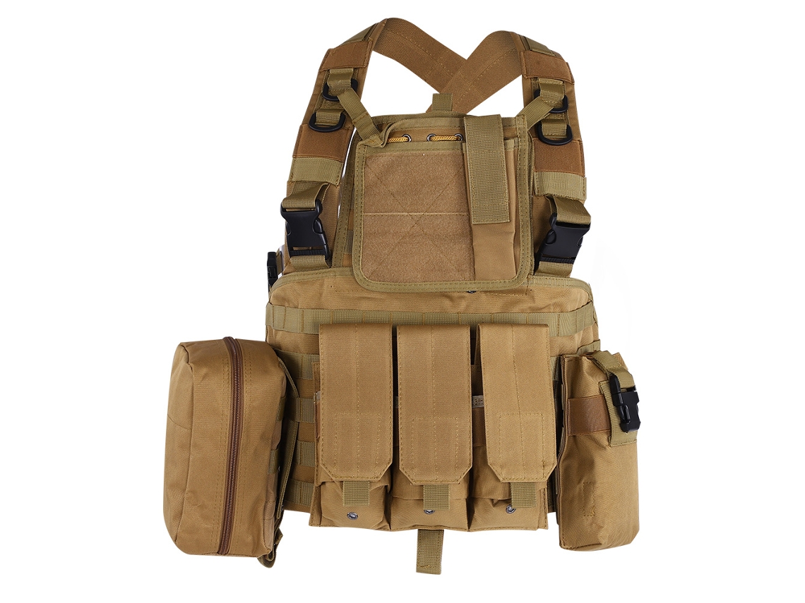 2026-chaleco Táctico Multifunción De Nailon Para Entrenamiento Militar, Caza Y Juegos De Combate Tan