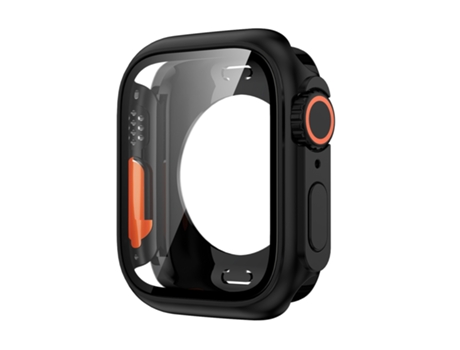 Apple Watch Series 9/8/7 41 mm Switch a película híbrida Ultra 49 mm para pieza de caja de reloj (negro)