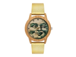 Reloj Casual Para Hombre/mujer Con Correa De Malla, Cuarzo, Analógico, Dorado.