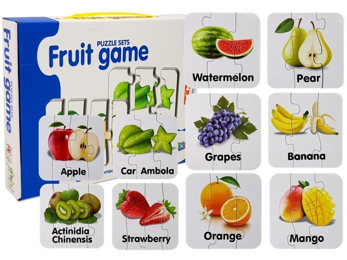 Rompecabezas educativo de frutas con 10 conexiones B.active