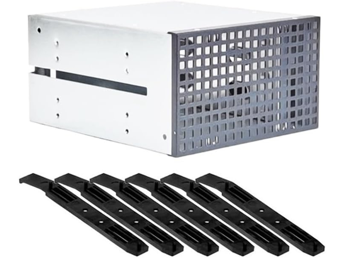 Bastidor Para Discos Duros De 3 Bahías Con 2 Bahías Para Unidades Y 3 Bahías Para Unidades De 5 Pulgadas.