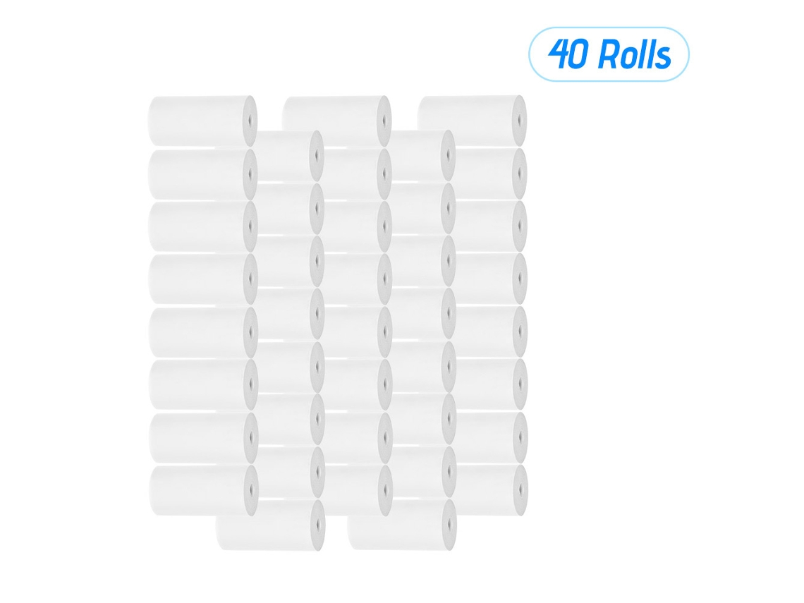 Rollo De Papel Térmico De 57*30 Mm Para Recibos De Punto De Venta E Impresoras, 40 Rollos.