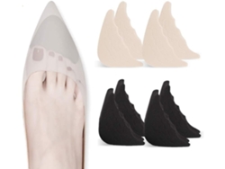 Zapatos negros y color nude, con material de espuma protectora para los pies*.