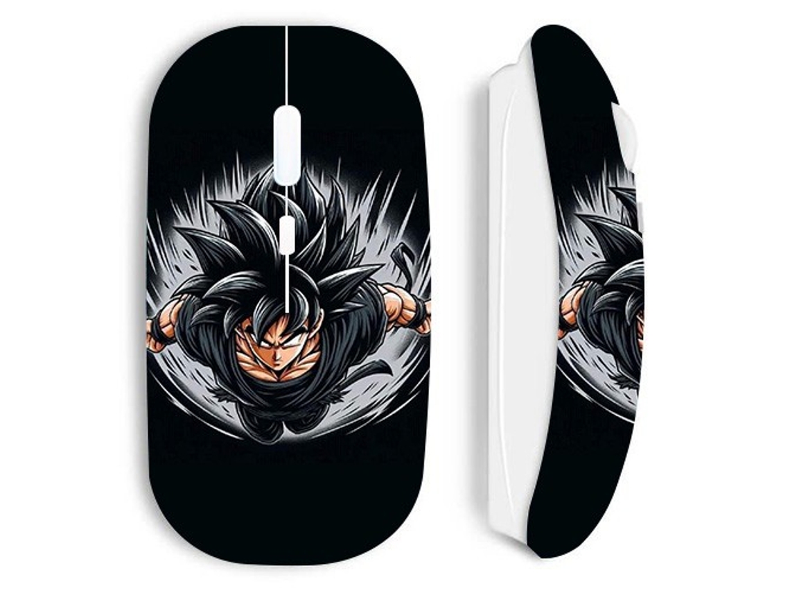 Ratón inalámbrico blanco Dragon Ball Black Goku Maniacase
