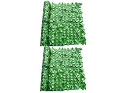 Red de cerca simulada, decoración de plantas verdes, hojas artificiales, decoración de balcón y jardín interior y exterior Mdug