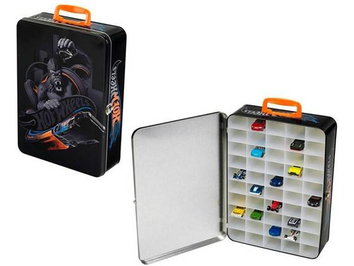 Coche HOT WHEELS Hot Wheels Estuche De Metal Para 50 Coches (Edad Minima: 3 Anos)