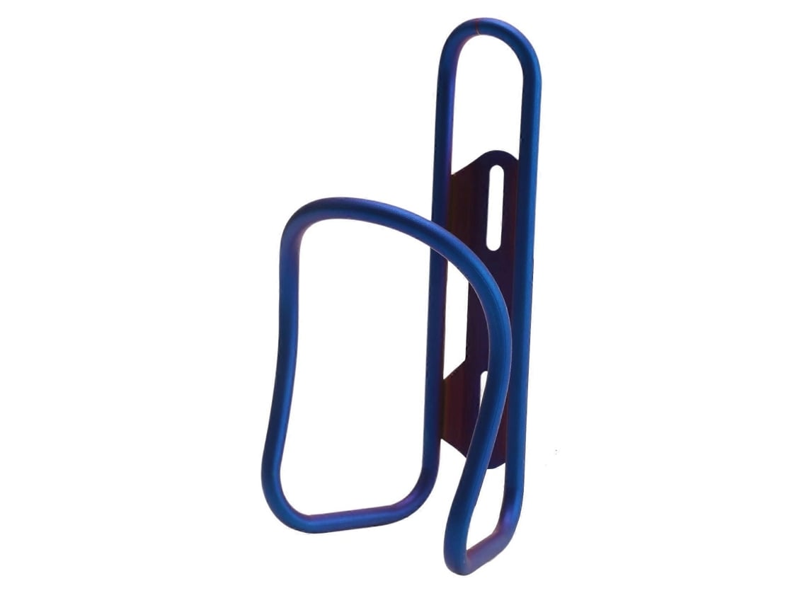 Suporte Para Chaleira De Bicicleta Em Liga De Titânio Oco Para Garrafa De Água Acessórios Para Ciclismo Azul