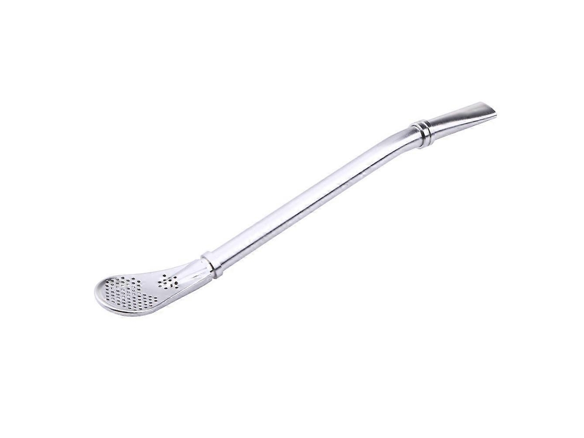 Filtro de cuchara de té para yerba mate, pajitas de acero inoxidable, bombilla de calabaza, accesorios de té reutilizables y lavables para bar Rosewell