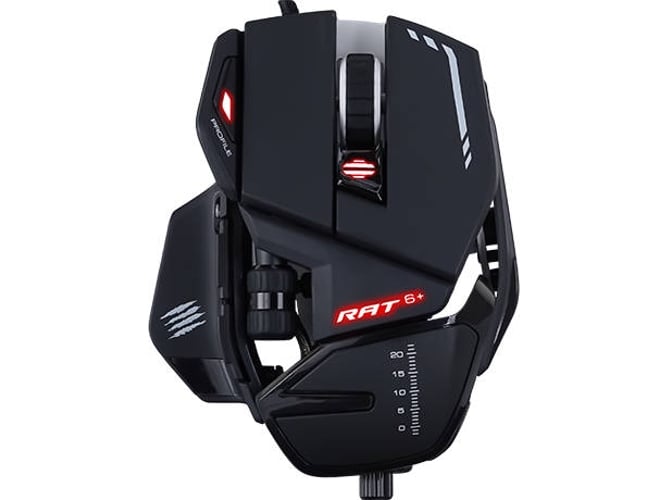 Ratón MAD CATZ R.A.T. 6+ (Óptico - 12000 dpi - Negro)