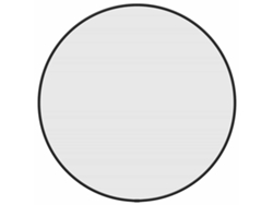 Espejo De Pared VIDAXL Negro Cristal (Ø50 cm)