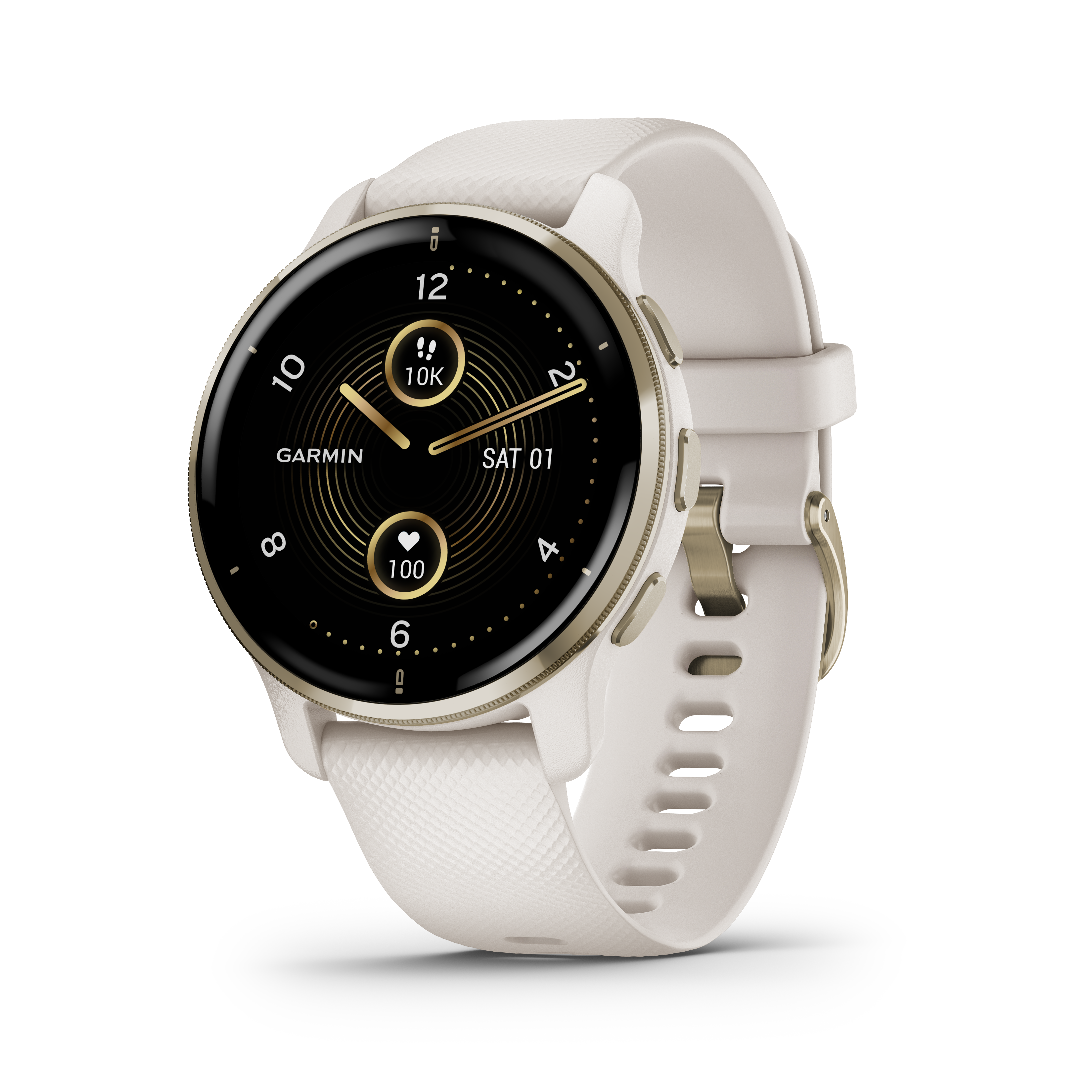 Reloj Deportivo GARMIN Venu 2 Plus (Bluetooth - Hasta 9 días de autonomía - Beige)