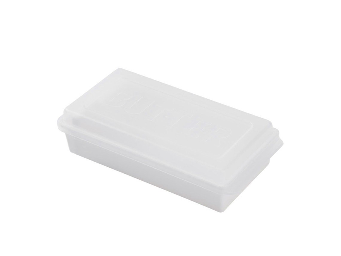 Mantequillera con cortador y rebanador, recipiente rectangular hermético para alimentos con compartimento para mantequilla. Rosewell