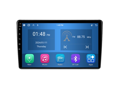 Autoradio 4GB RAM64GB ROM ROVERONE para Citroen Berlingo 2 B9 para Peugeot Partner 2008-2019 CarPlay Android Coche Radio Bluetooth Navegación