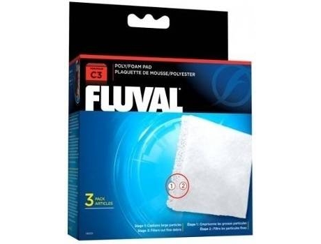 Filtros para Peces FLUVAL C3 (Blanco - Poliéster - 3 Un)