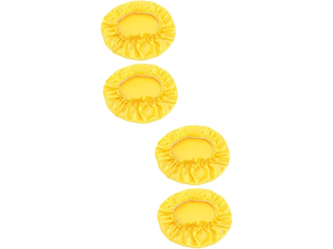 Juego de 4 gorros de dormir, sombreros de noche y cofias redondos de satén Gokoco