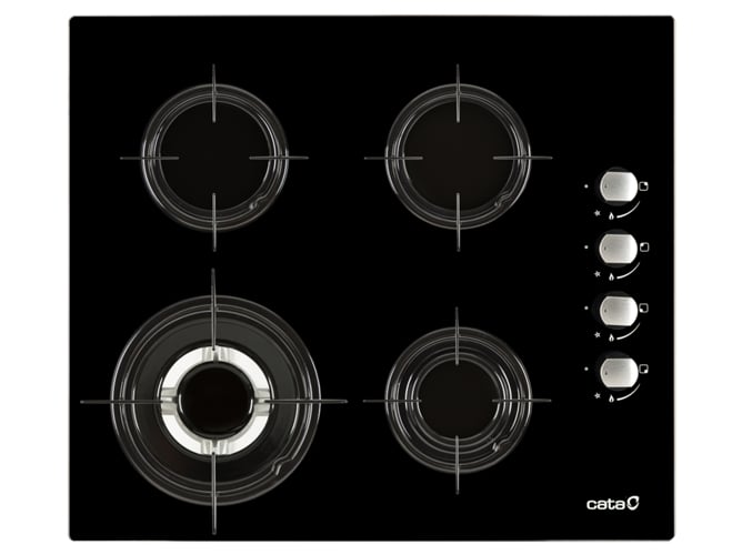 Placa de Gas CATA CI 631 BK (Gas Natural - 59 cm - Negro)