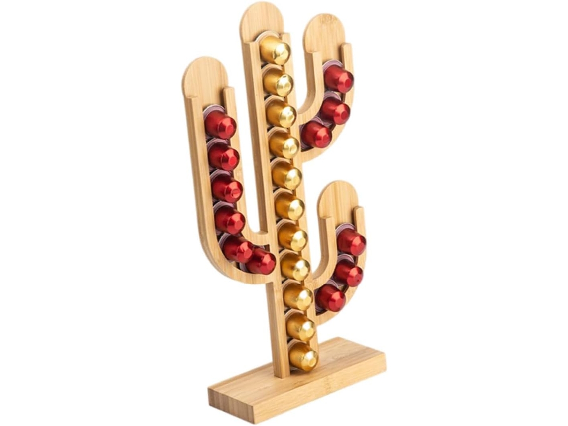 Suporte Para Cápsulas De Café Digitallab Forma De Cactus Creativa, Adecuada Para Los Amantes Del Café.