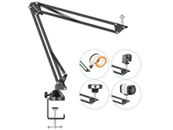 Soporte de brazo de tijera de suspensión ajustable Neewer con abrazadera de escritorio para cámaras web Logitech C922, C930e, C930, C920, C615, C960, C980 Pro
