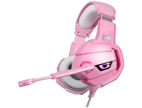 Auriculares Gaming ENZONS Ledcom Micrófono para Ps4 Pc Rosa Guerrero Gamer Rosa
