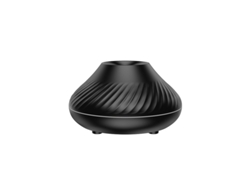 Humidificador USB portátil Digitallab con luz nocturna de llama colorida, 130 ml (negro)