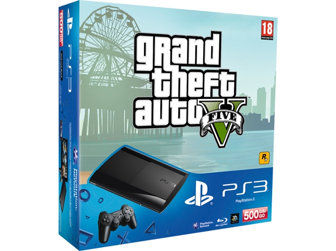 CONS. PS3 500GB + GRAND THEFT AUTO V